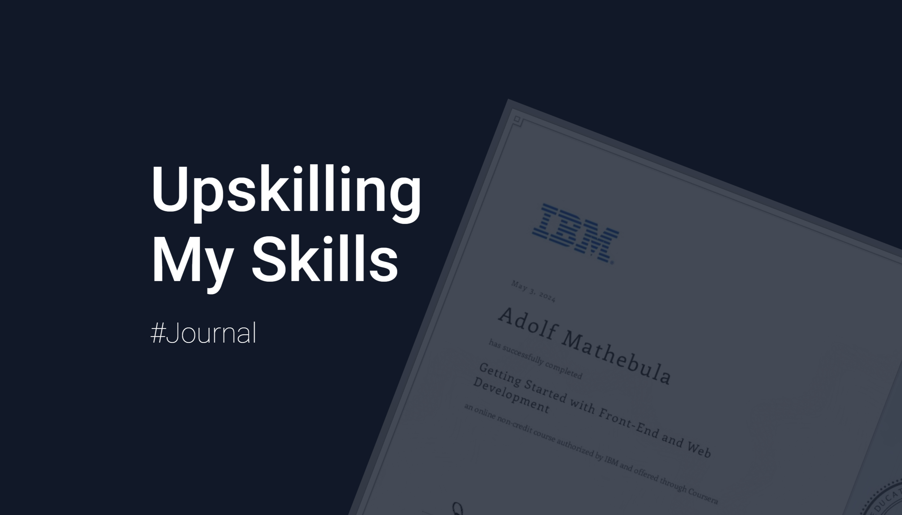 Upskilling My Skills
